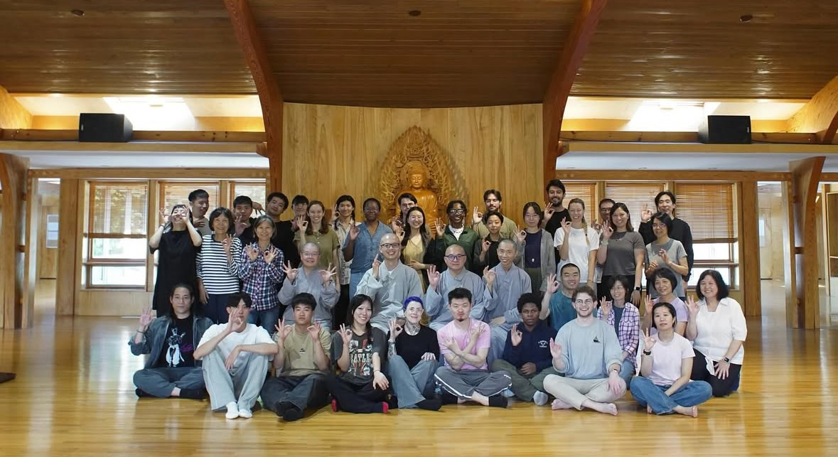 Buddhist meditation center group photo